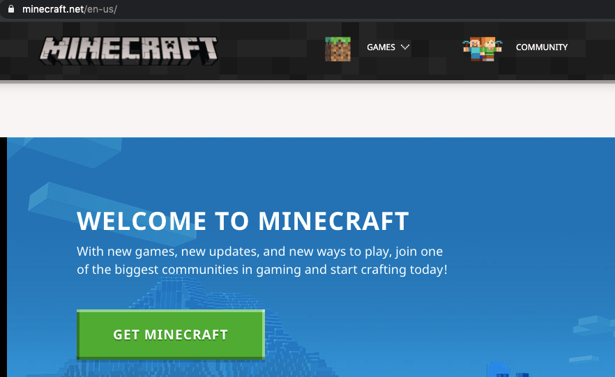Minecraft Official Website