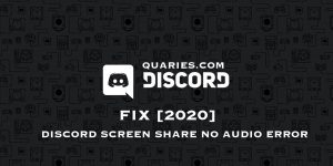 Fix Discord Screen Share No Audio issue | Working Solution