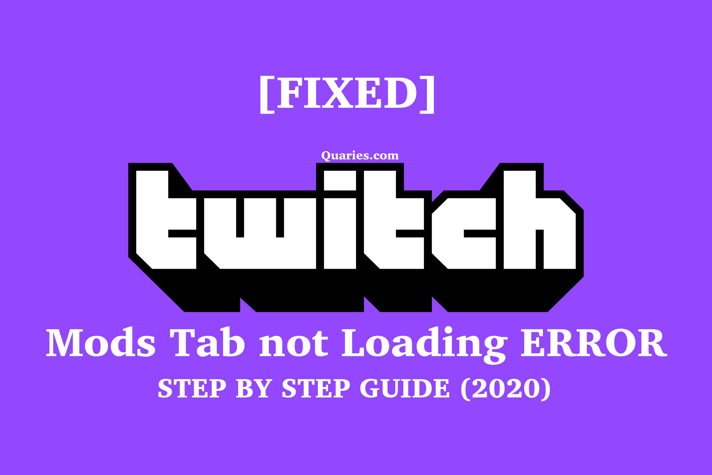 Twitch mods not loading