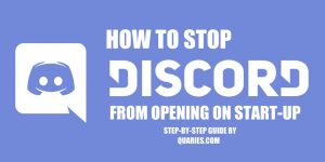 How to Stop Discord From Automatically Opening On Startup [Windows]?