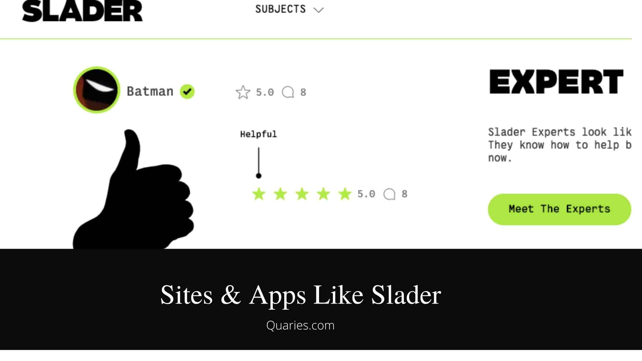 Sites & Apps Like Slader