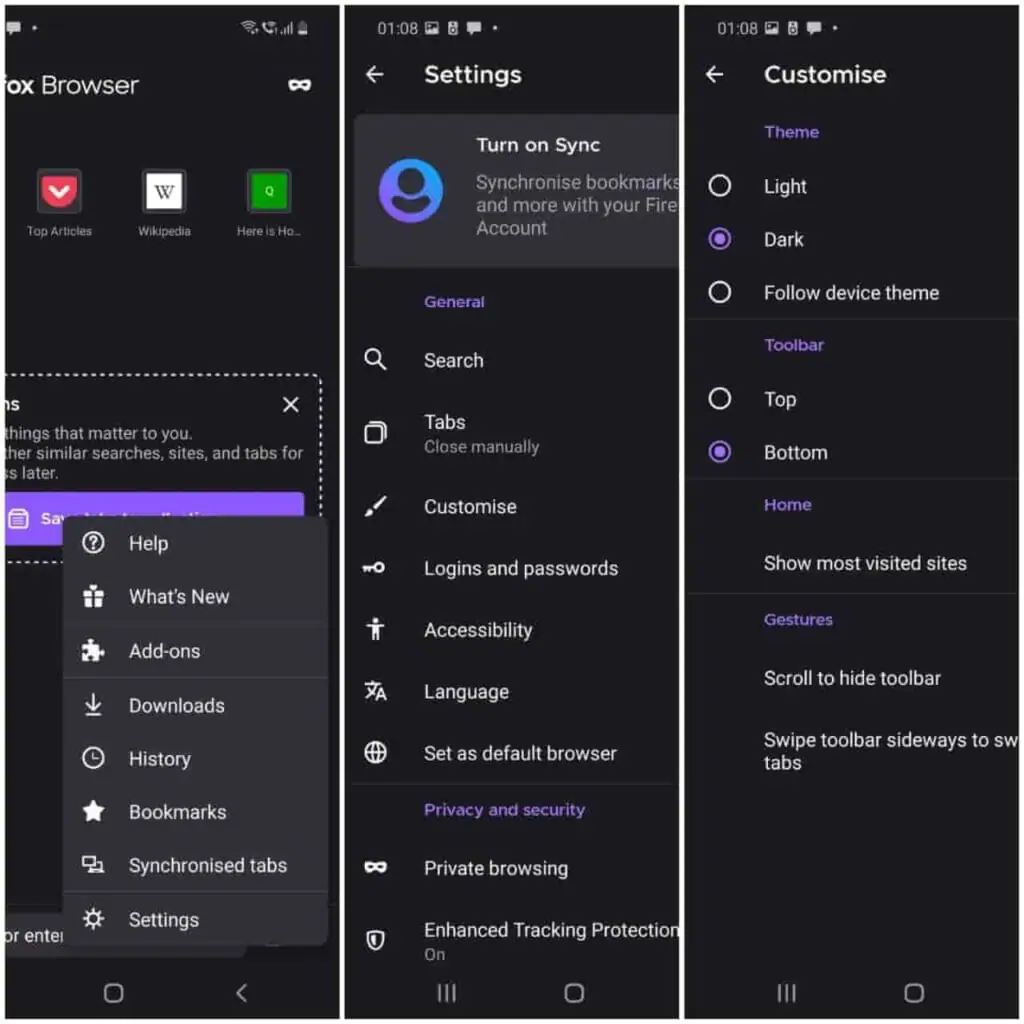 Firefox Dark Mode For Android
