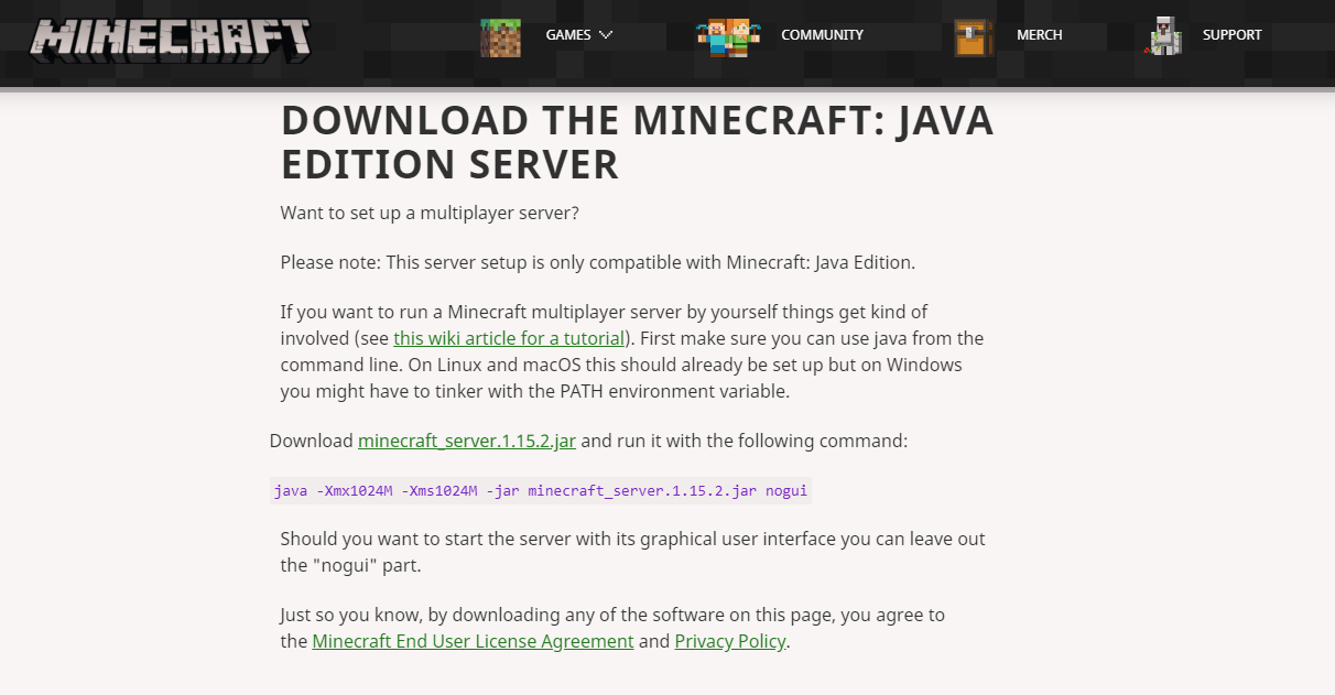 Minecraft Server Guide