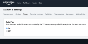 How to “Stop/turn off” Autoplay on Amazon Prime Video?