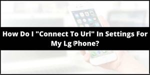 How do I “Connect to url” in settings For My LG Phone?