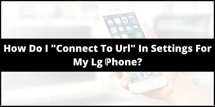 How Do I "Connect To Url" In Settings For My LG Phone