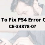 PS4 Error Code CE-34878-0