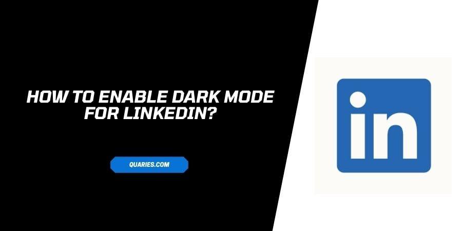 Dark Mode For linkedIn