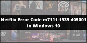 How to Troubleshoot Netflix Error Code m7111-1935-405001 in Windows 10?