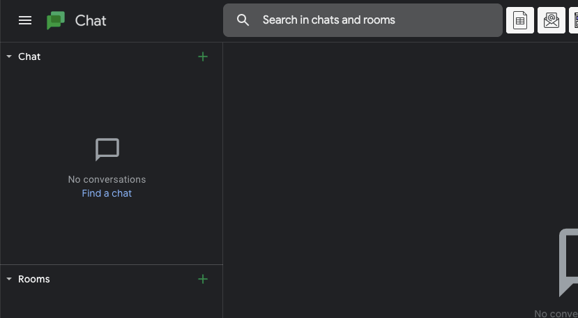 How do I search Google chat rooms?