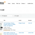 How Do I Purchase An Audiobook From My Audible Wish List