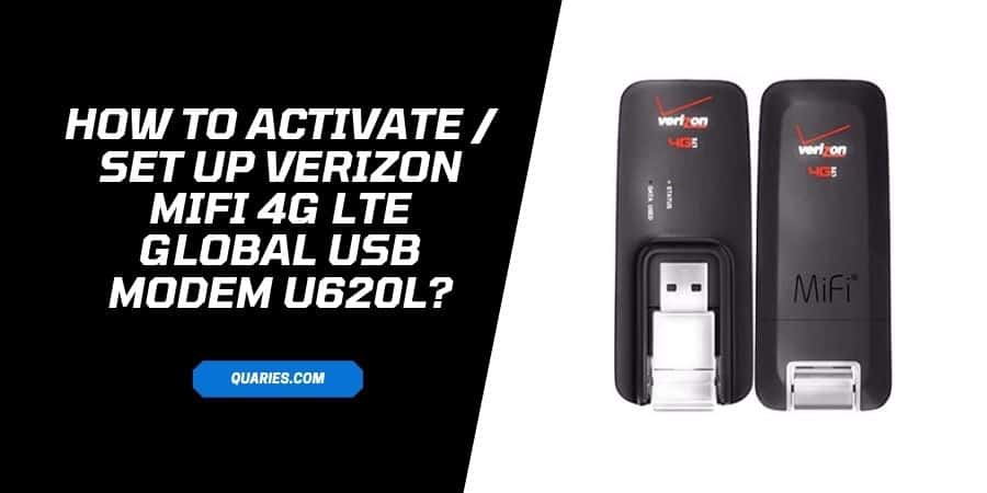 How To Set Up Verizon MiFi 4G LTE Global USB Modem U620