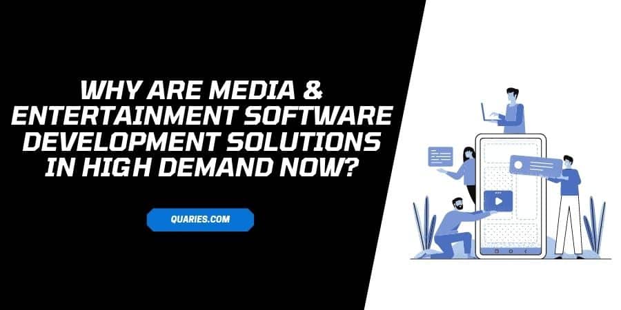 Why are media & entertainment software development solutions in high demand now?