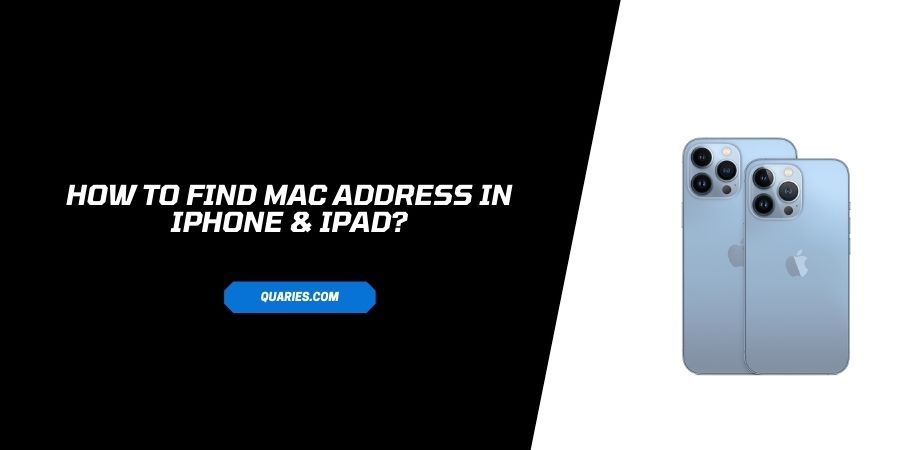 Find Mac Address In iPhone & iPad