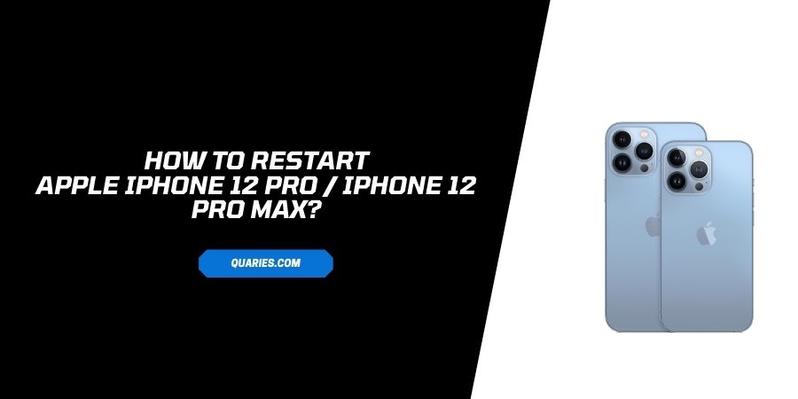 Restart Apple iPhone 12 Pro / iPhone 12 Pro Max