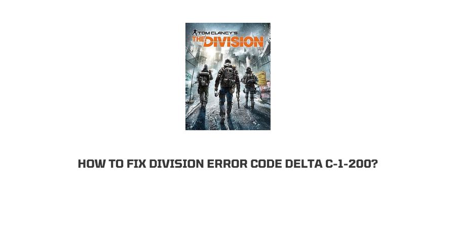 Division Error Code Delta C-1-200