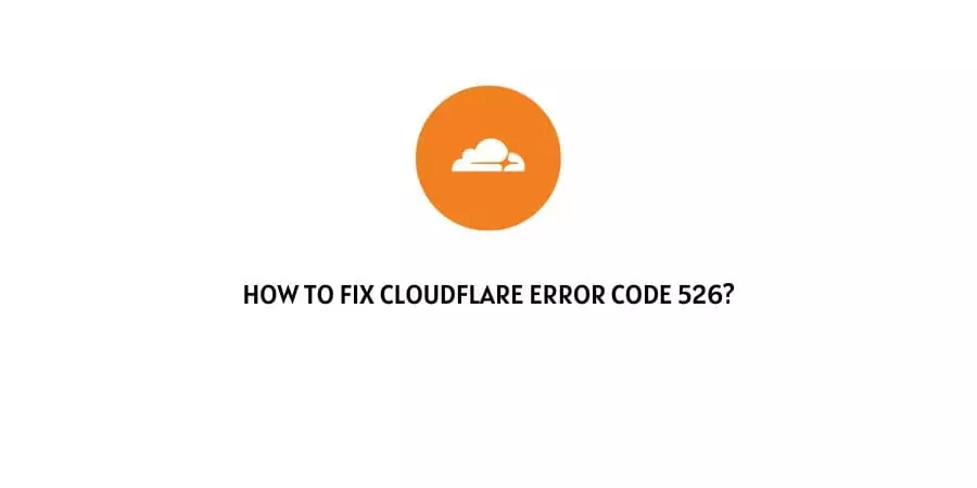 Cloudflare Error Code 526