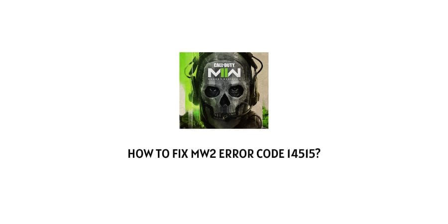 MW2 Error Code 14515
