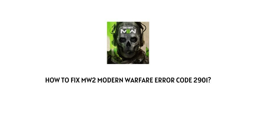 MW2 Error Code 2901
