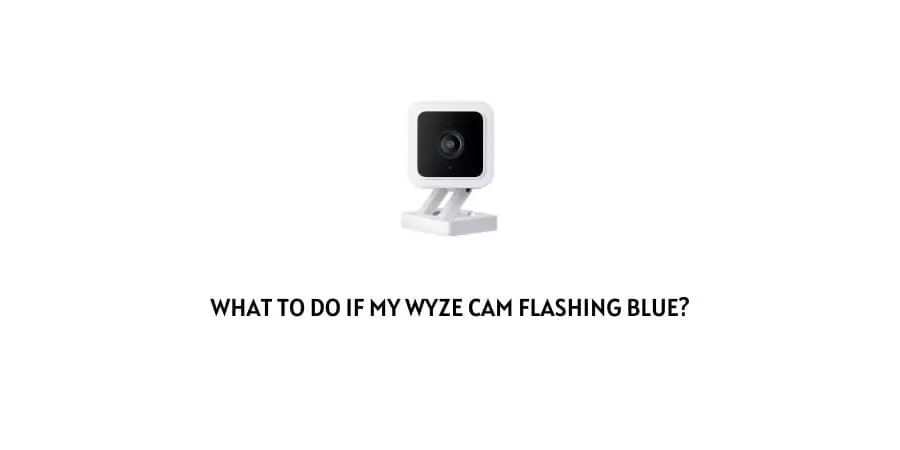 My WYZE cam flashing blue