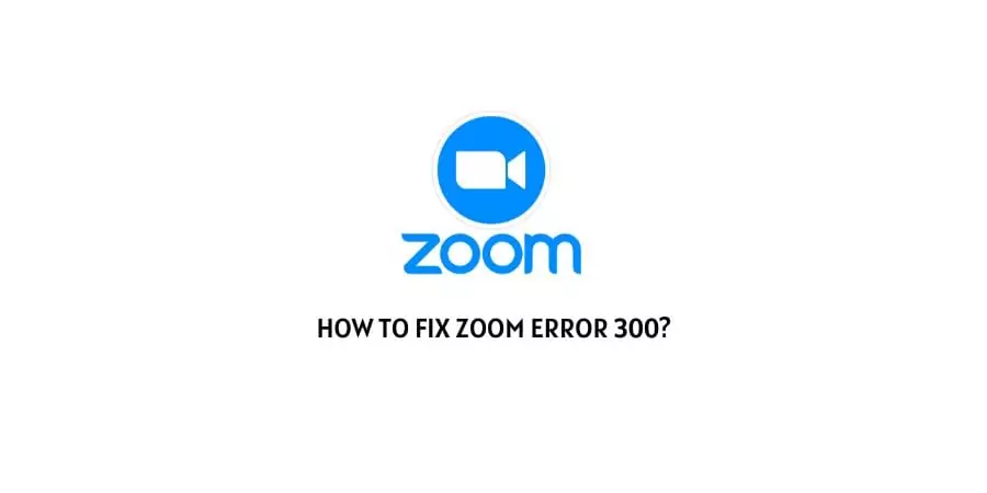 Zoom Error 300