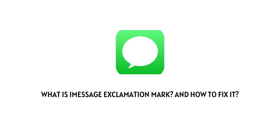 iMessage Exclamation Mark