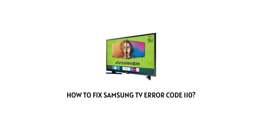 Samsung TV error code 110