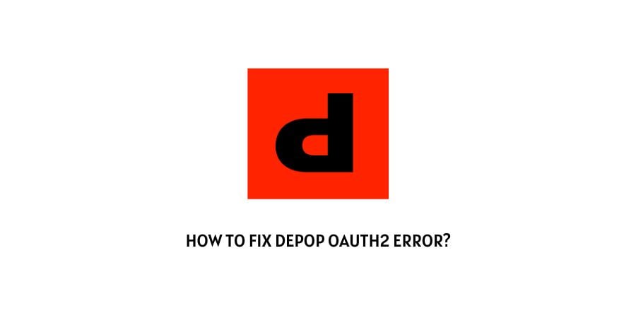 Depop OAuth2 Error