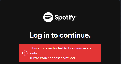 This App Is Restricted To Premium Users Only