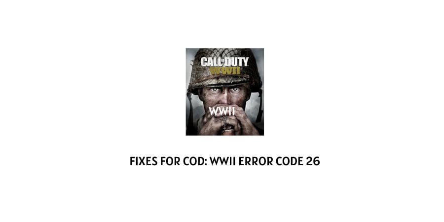 cod WWII Error Code 26