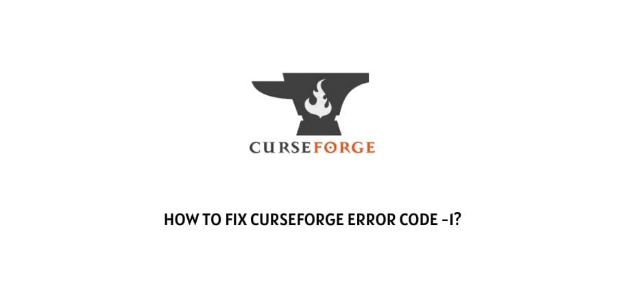 CurseForge Error Code -1
