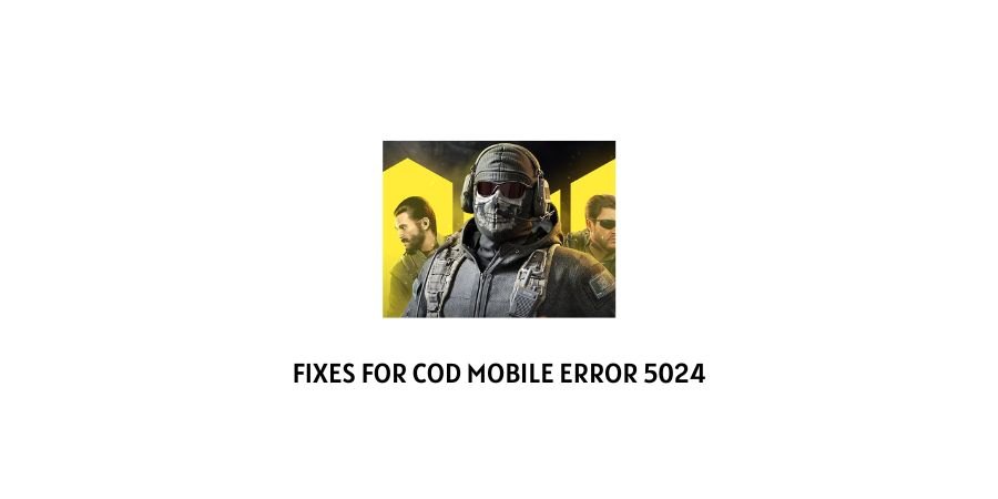 COD Mobile Error Code 5024