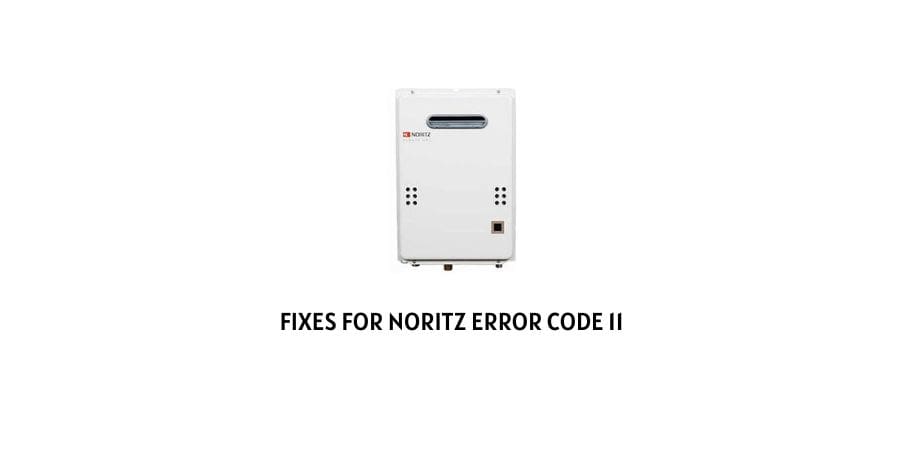 Noritz Error Code 11