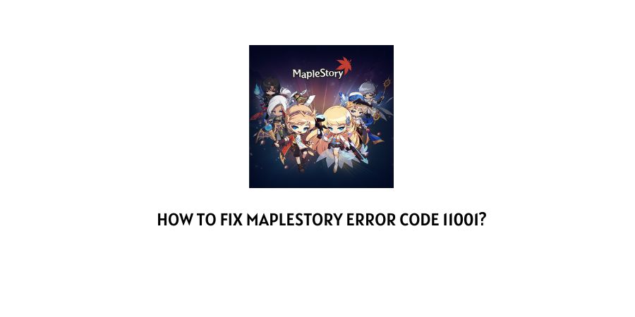 Maplestory Error Code 11001