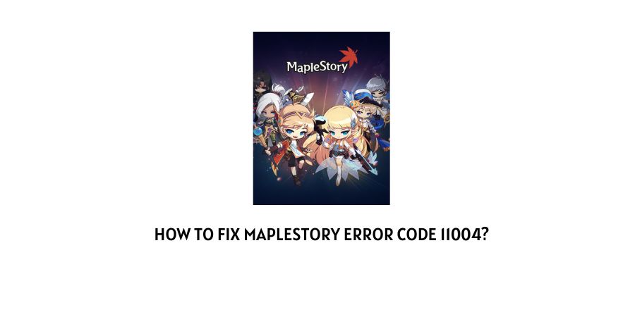 Maplestory Error Code 11004