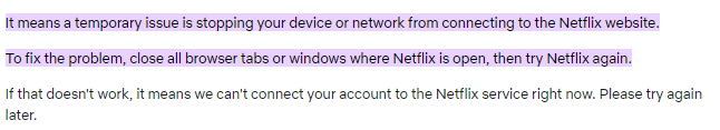 Netflix "HTTP Error 403"