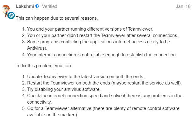Teamviewer Unknown Session Error