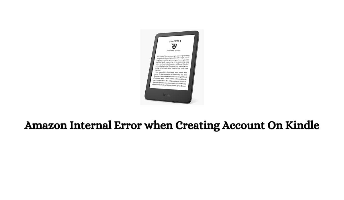 Amazon Internal Error when Creating Account