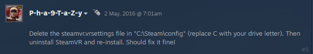 SteamVR Error code 109