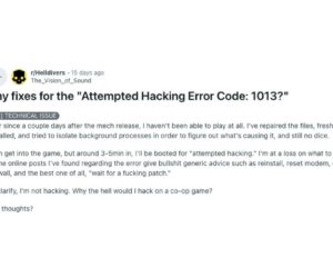 How To Fix Helldivers 2 Attempted Hacking Error Code: 1013?